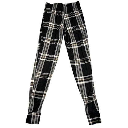 Unbranded Black Check Pajama Pants-XS