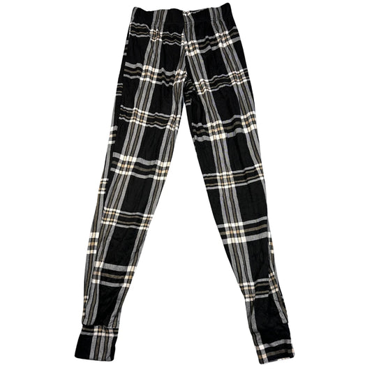 Unbranded Black Check Pajama Pants-XS