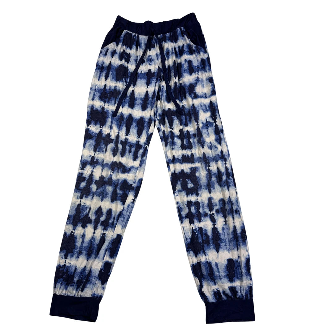 Kristin Nicole® Blue Lounge Pants Tie Dye-XS