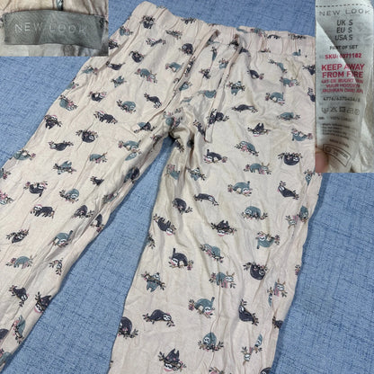 New Look® Beige Pajama Pants Sloth-L