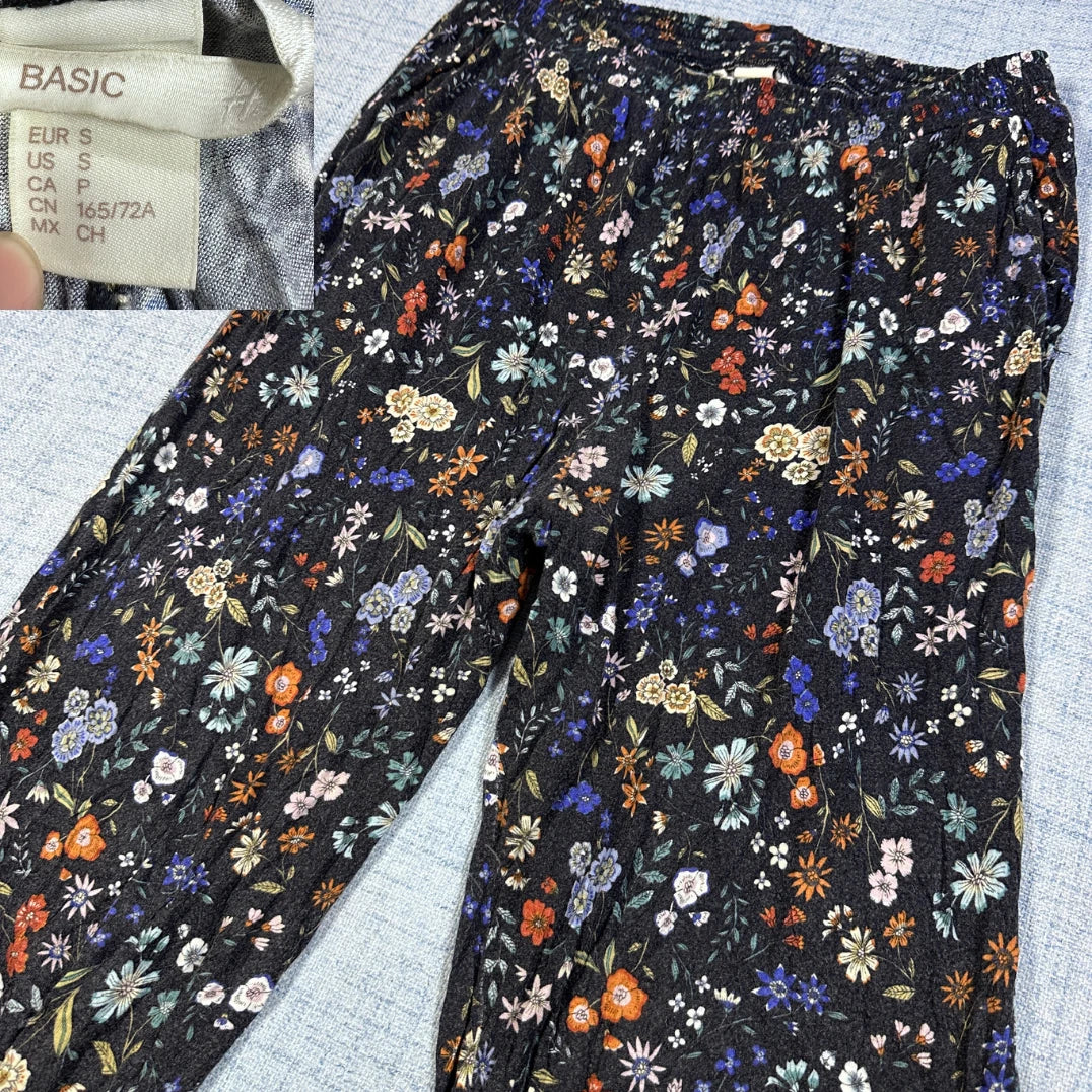 H&M® Black Floral Lounge Pants-M