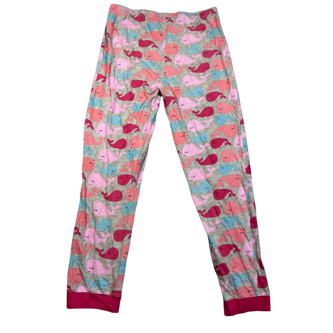 Hullalaloo® Grey Pajama Pants Whale Print-S