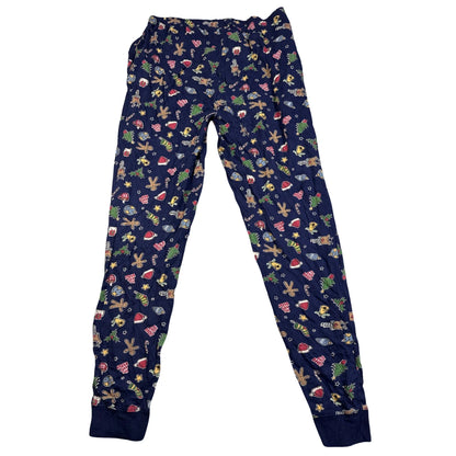 M&CO®Navy Pajama Pants Christmas Print-M