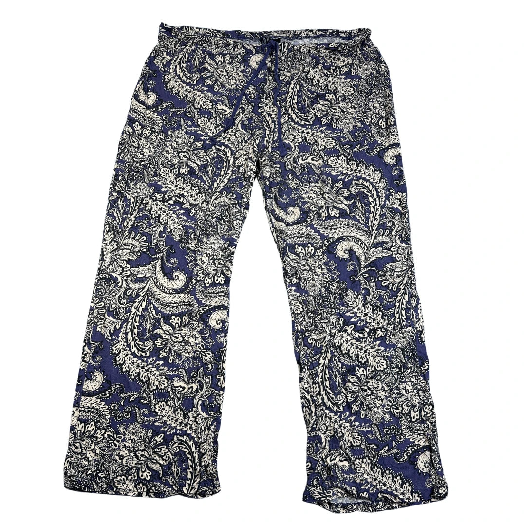 Cynthia Rowley® Blue Sleep Pants Paisley-XL