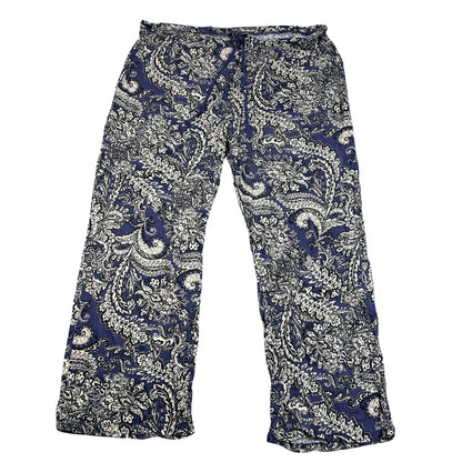 Cynthia Rowley® Blue Sleep Pants Paisley-XL