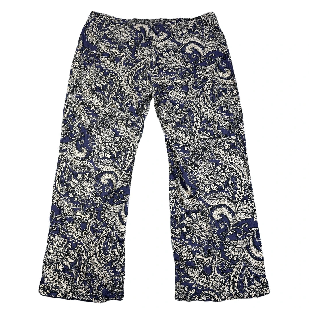 Cynthia Rowley® Blue Sleep Pants Paisley-XL