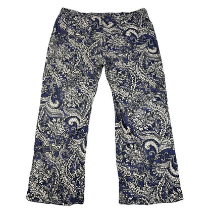 Cynthia Rowley® Blue Sleep Pants Paisley-XL