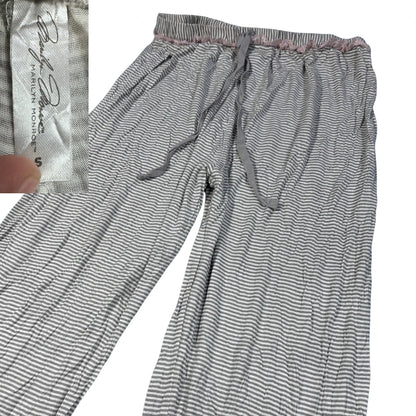 Marilyn Monroe® Gray Sleep Pants Striped-S