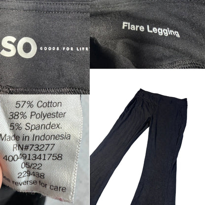 SO® Black Flare Leggings Stretch-S