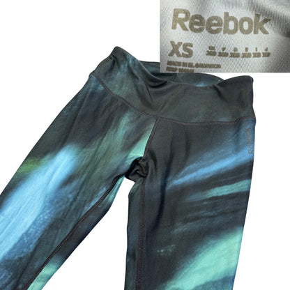 Reebok® Black Capri Leggings Printed-XS