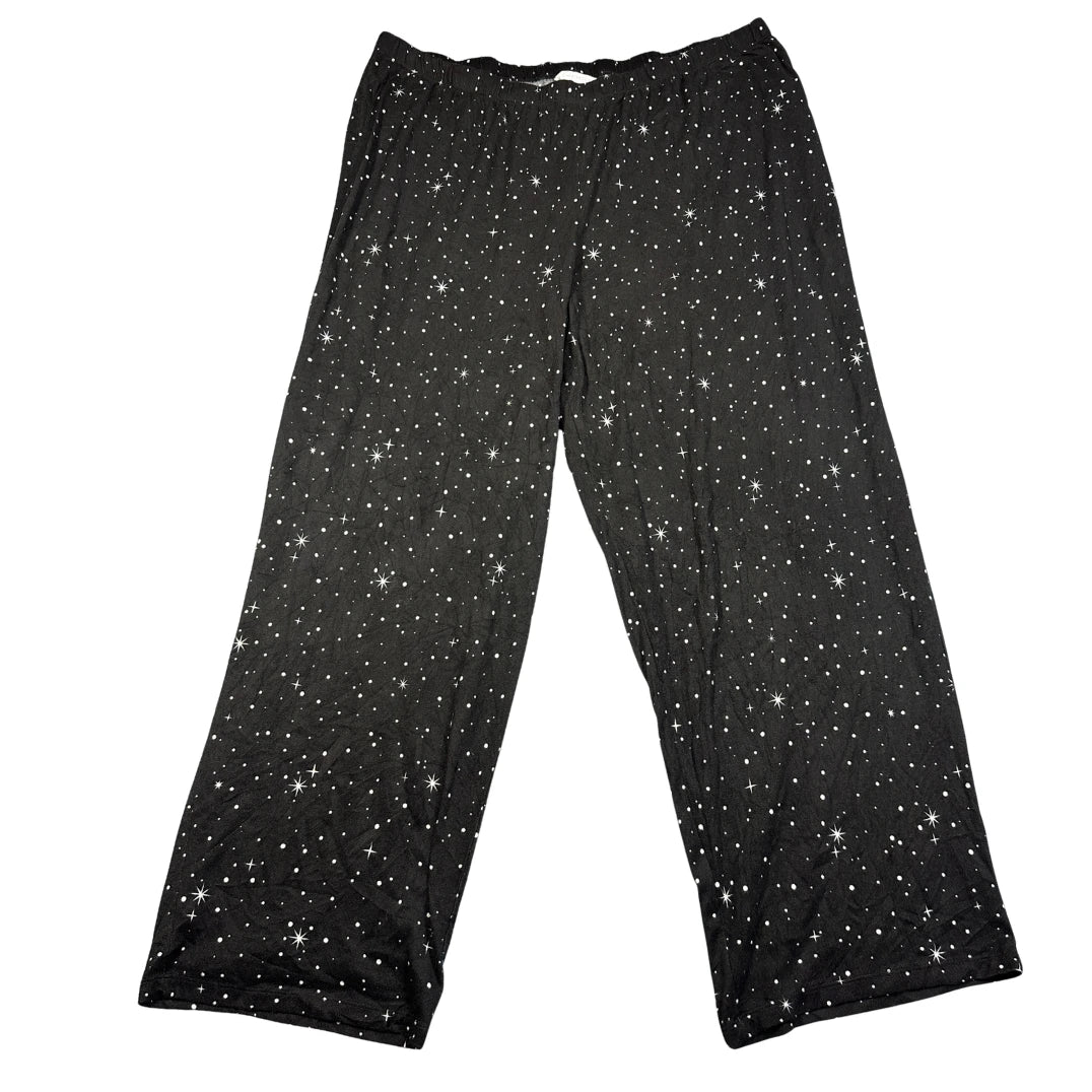Charter Club® Black Pajama Pants Starry-2XL