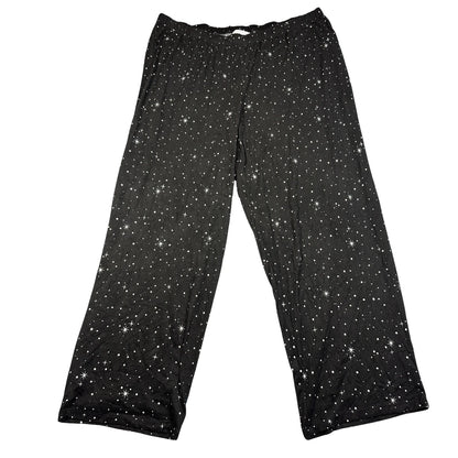 Charter Club® Black Pajama Pants Starry-2XL