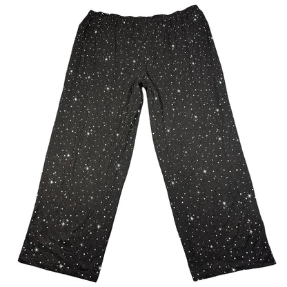 Charter Club® Black Pajama Pants Starry-2XL