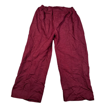 Unbranded Maroon Wide Leg Pants-XL