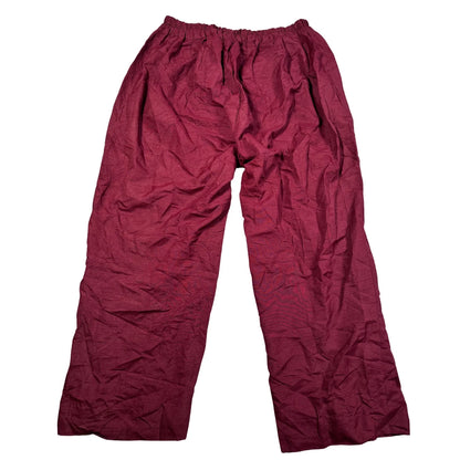 Unbranded Maroon Wide Leg Pants-XL