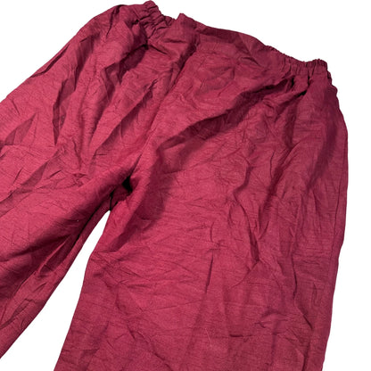 Unbranded Maroon Wide Leg Pants-XL
