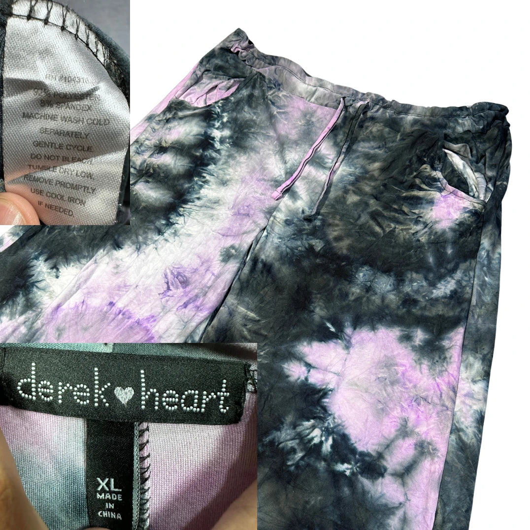 Derek Heart® Tie Dye Pants-XL