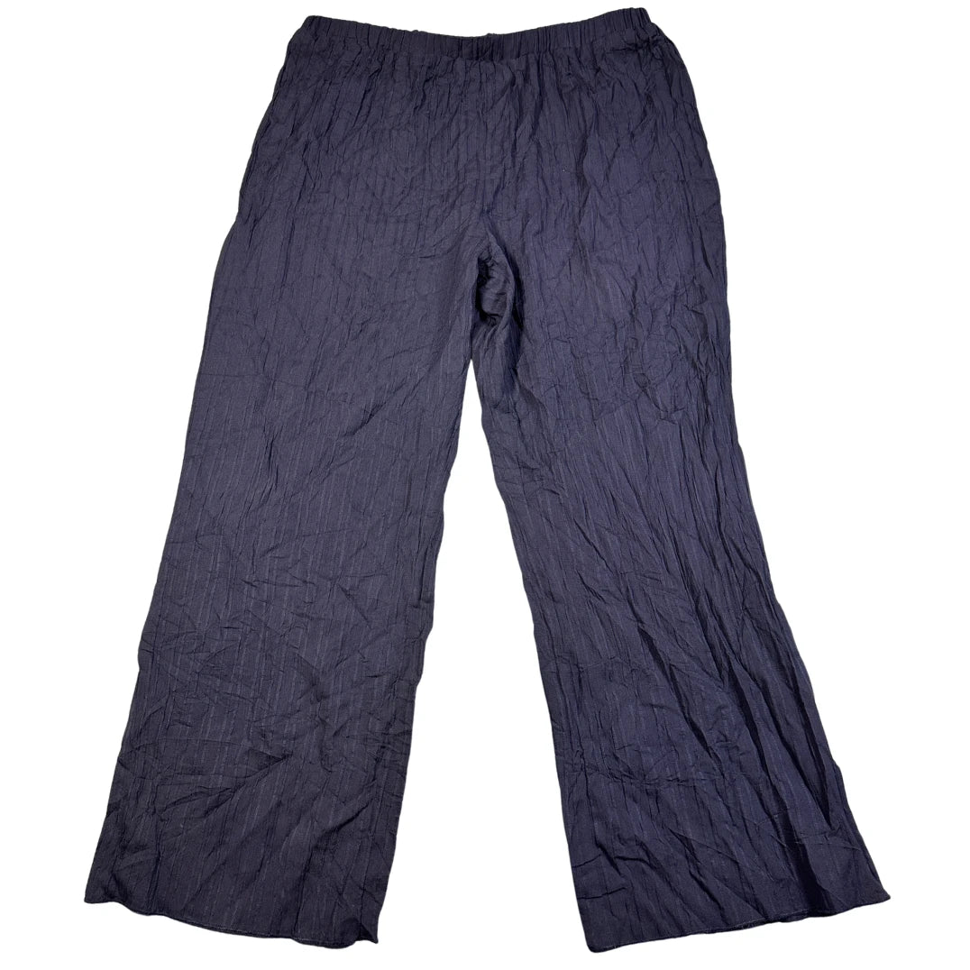 Unbranded Navy Crinkle Lounge Pants-XL