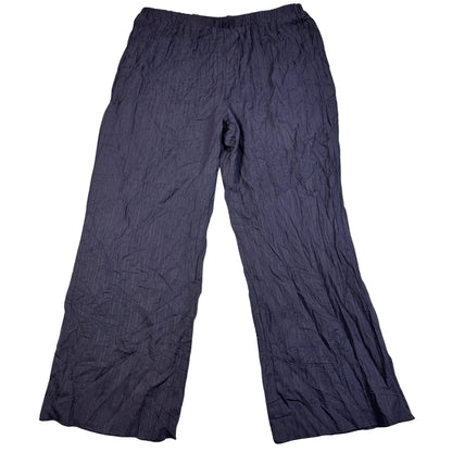 Unbranded Navy Crinkle Lounge Pants-XL