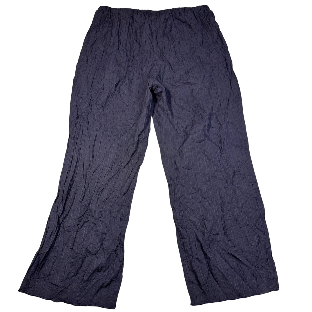 Unbranded Navy Crinkle Lounge Pants-XL