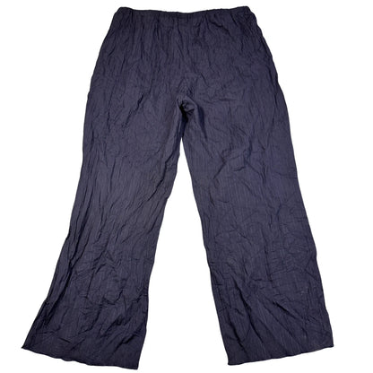 Unbranded Navy Crinkle Lounge Pants-XL