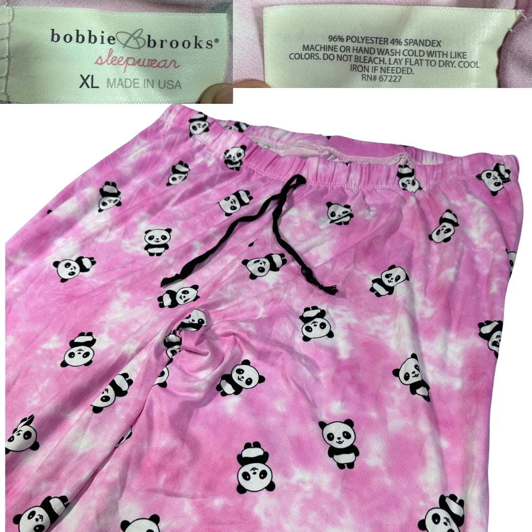 Bobbie Brooks® Pink Sleep Pants Panda-XL