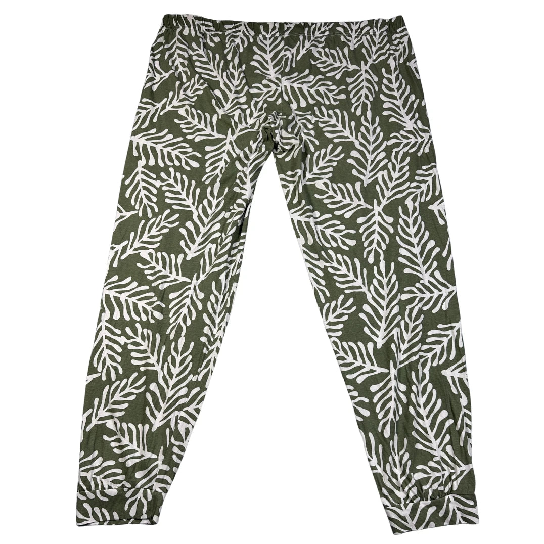 Primark® Green Leaf Print Pants-XL