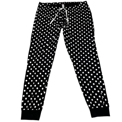 George® Black Polka Dot Joggers-2XL