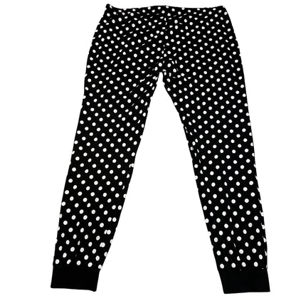 George® Black Polka Dot Joggers-2XL
