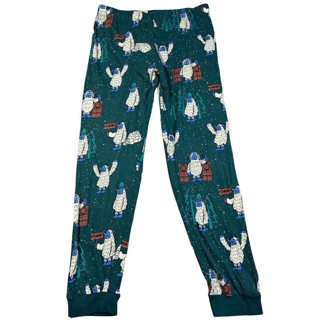 M&S® Green Printed Pajama Pants-M