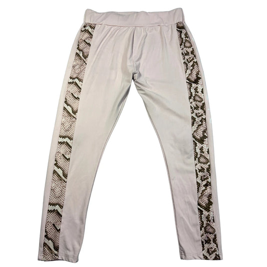 PrettyLittleThing® Pink Leggings Snake Panel-L