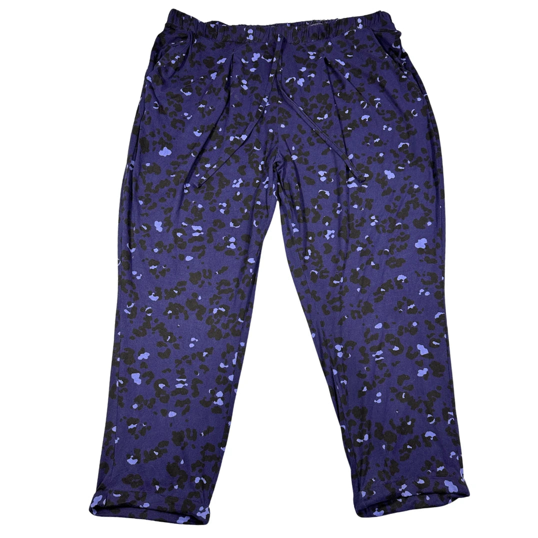 Simply Be® Blue Lounge Pants Printed-XL