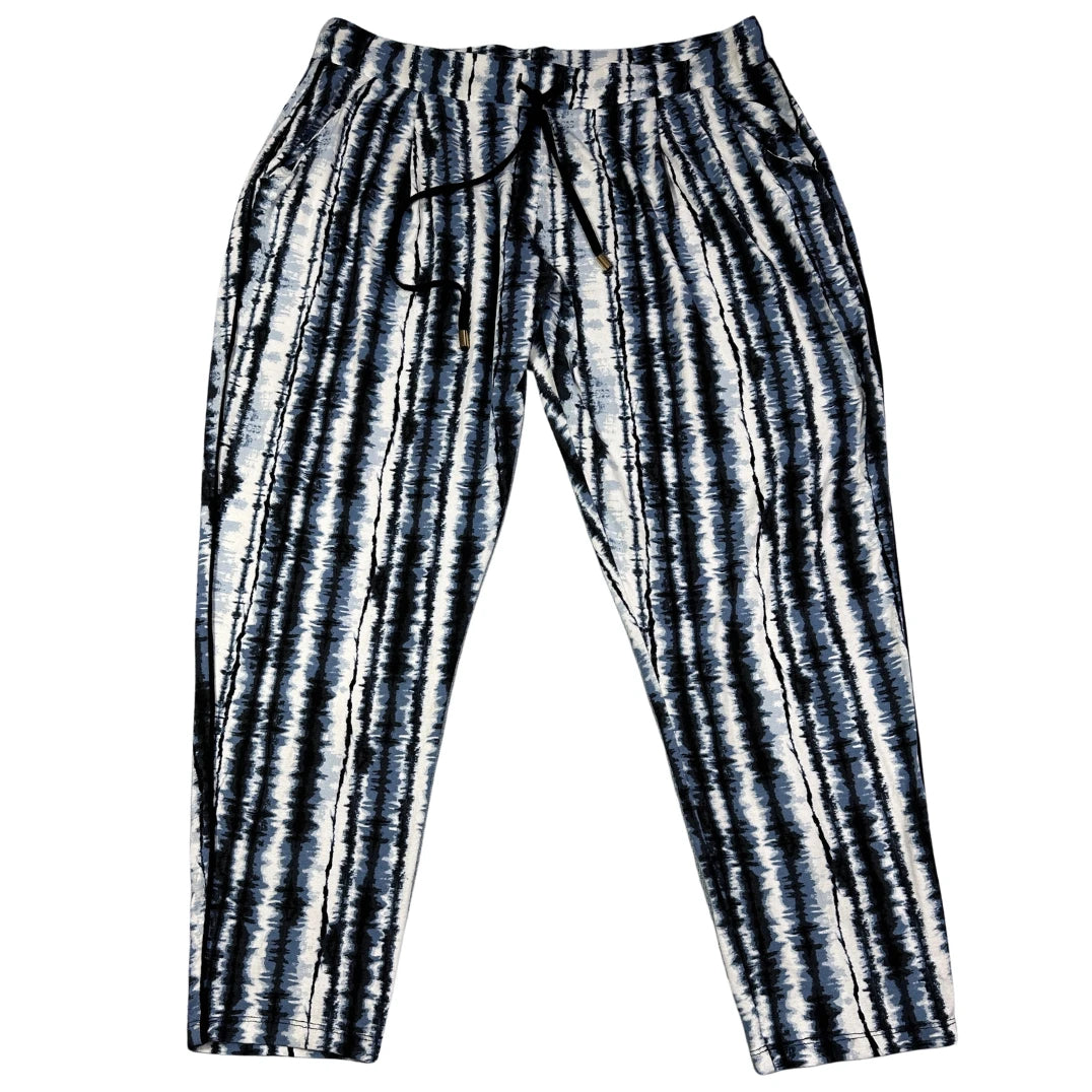 F&F® Black White Lounge Pants TieDye-L