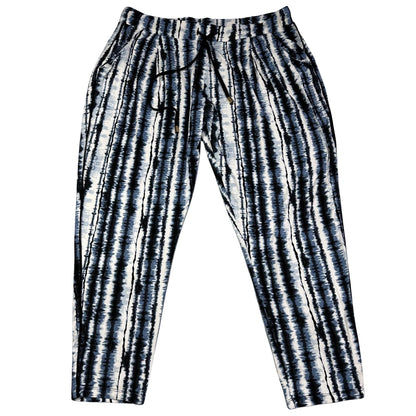 F&F® Black White Lounge Pants TieDye-L