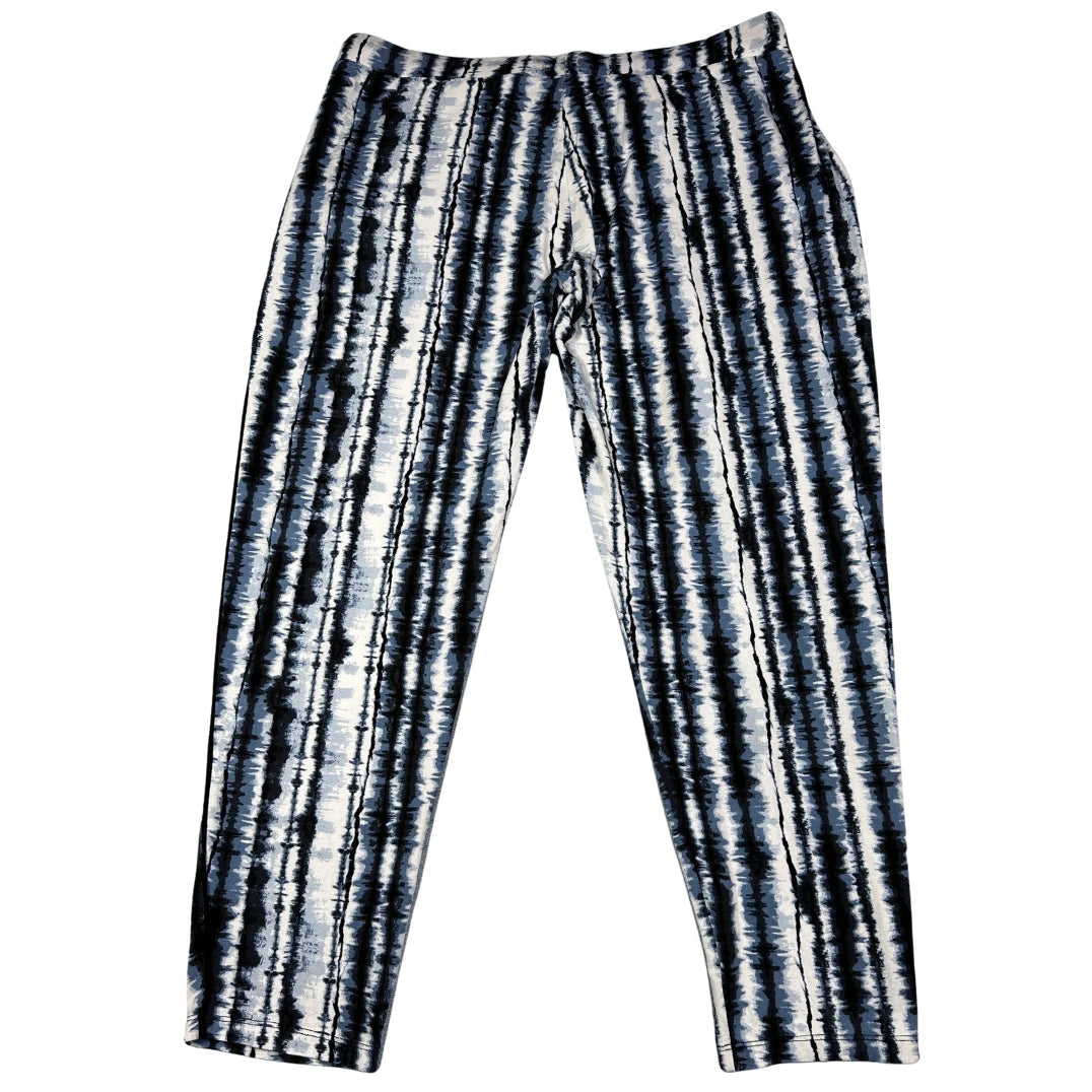 F&F® Black White Lounge Pants TieDye-L