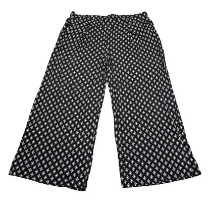 Ellos® Black Geometric Lounge Pants-XL