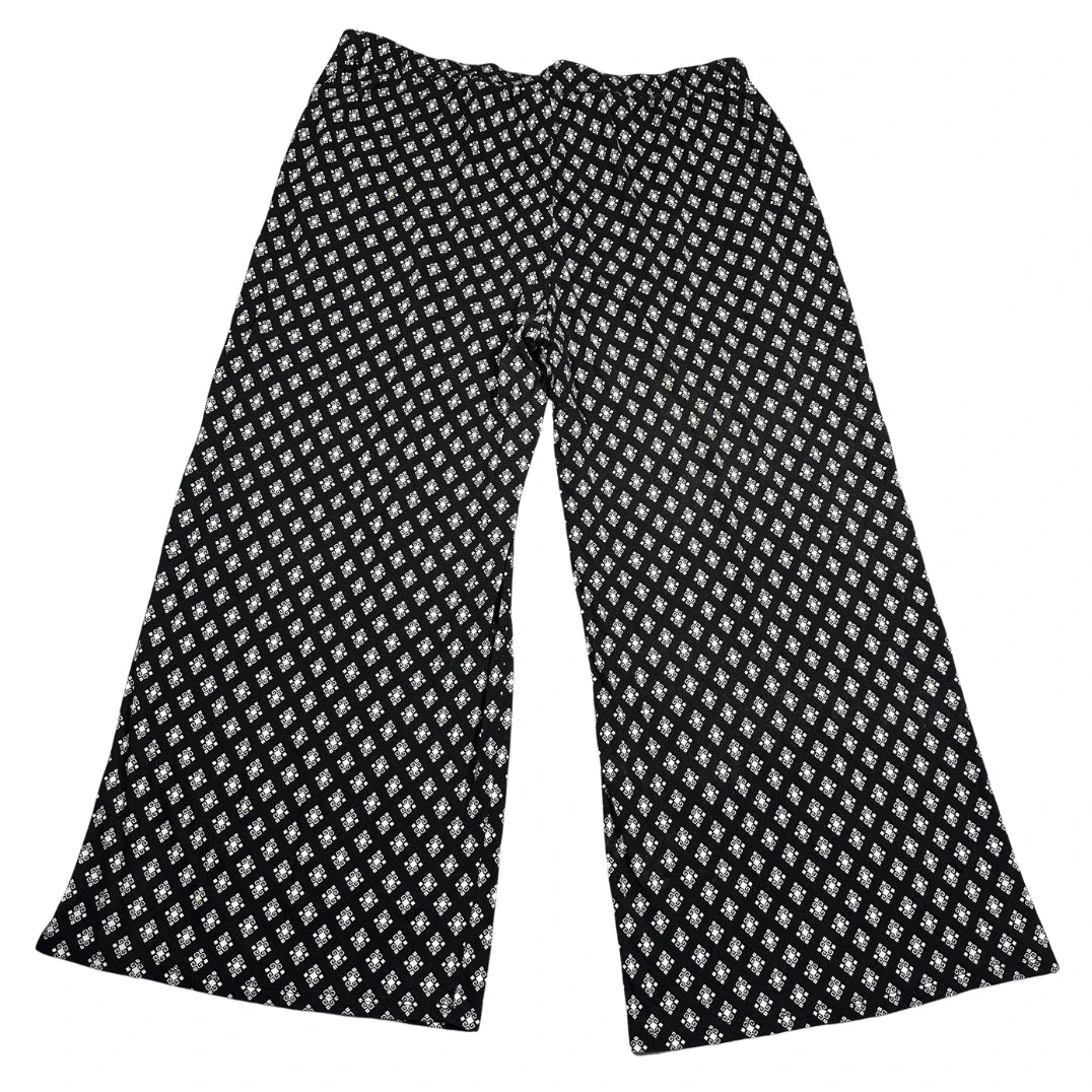 Ellos® Black Geometric Lounge Pants-XL