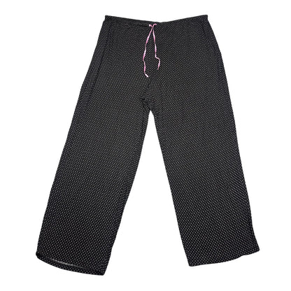 Croft & Barrow® Black Sleep Pants Dotted-3XL