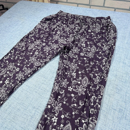 Gina Benotti® Purple Lounge Pants Floral-S