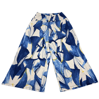 Sympli® Blue Floral Culotte Pants-S