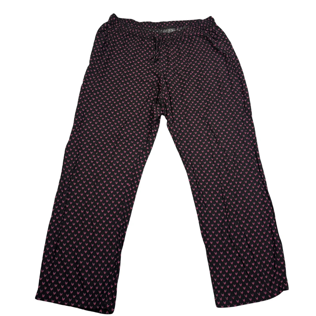Up2Fashion® Black Printed Lounge Pants-L