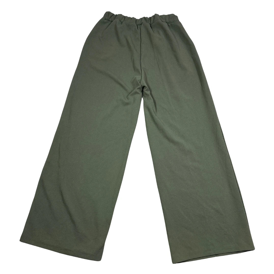 Frizzante® Olive Wide Leg Pants-S