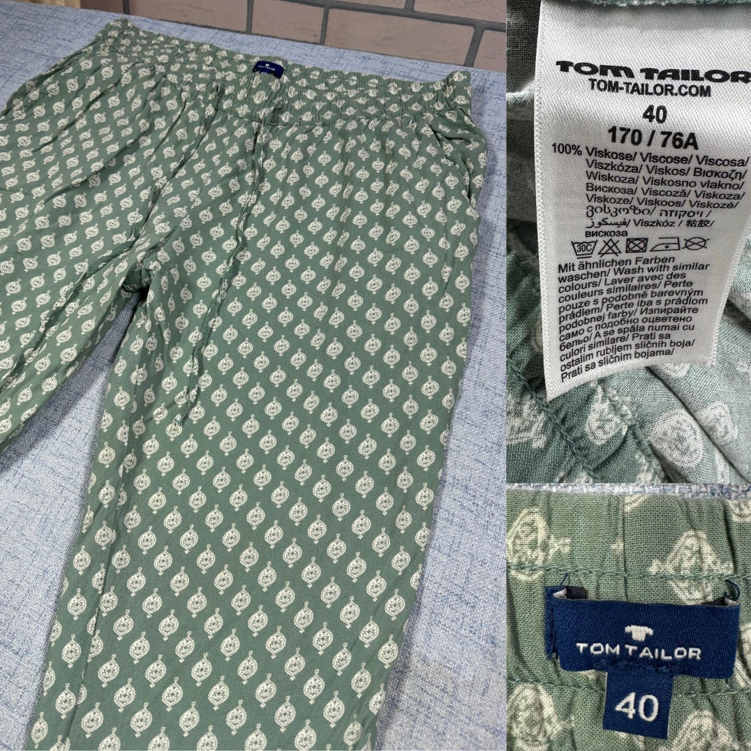 Tom Tailor® Green Printed Pants-M