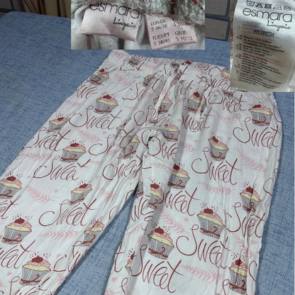 Esmara® White Printed Pajama Pants-S