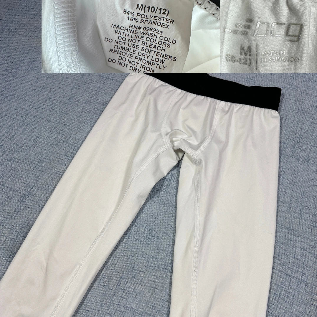 BCG® White Compression Leggings-XS