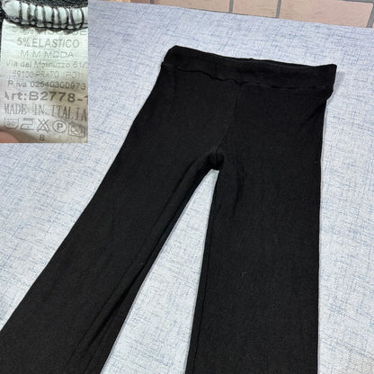 MM Moda® Black Ribbed Leggings-XS