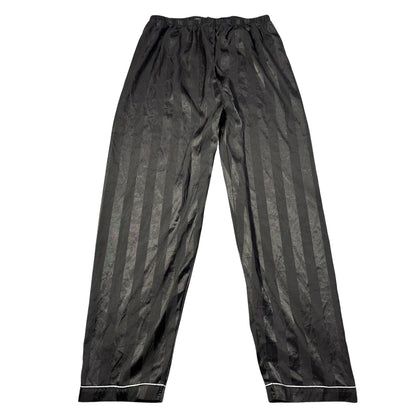 Unbranded Black Pajama Pants Striped