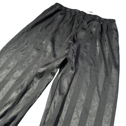 Unbranded Black Pajama Pants Striped