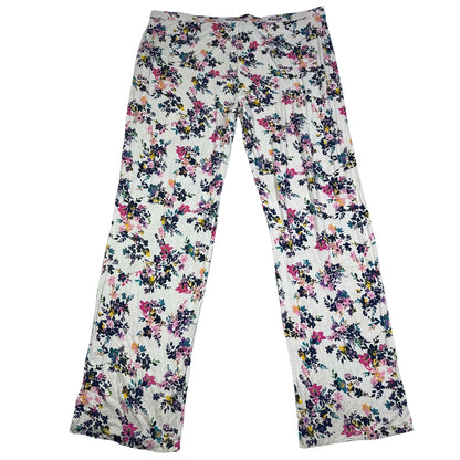 Thrift-and-treasures Pink Women's Trousers Floral-2XL Ladies Bottom