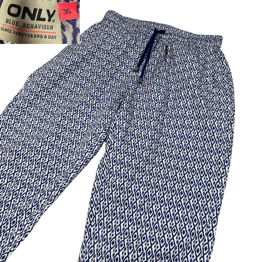 Thrift-and-treasures Blue Women's Straight Pants-S Ladies Bottom